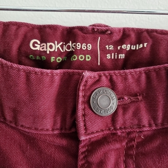 Gap Kids Slim Red Denim Jeans - Picture 5 of 6